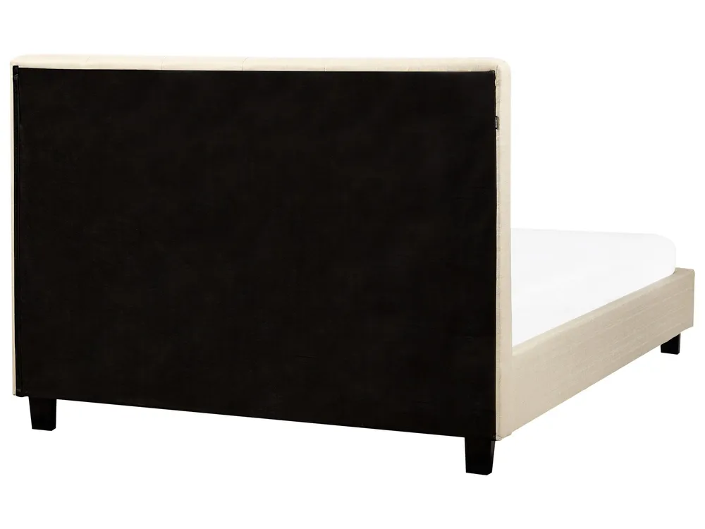 Fabric EU Double Size Bed Camoscio LA ROCHELLE