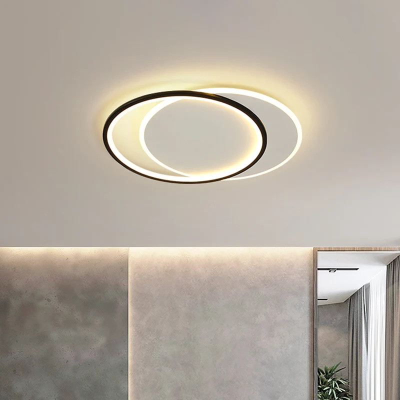 Forno da Incasso con Microonde Doppia illuminazione da soffitto LED nera acrilico rotonda/quadrata/rettangolare con montag...