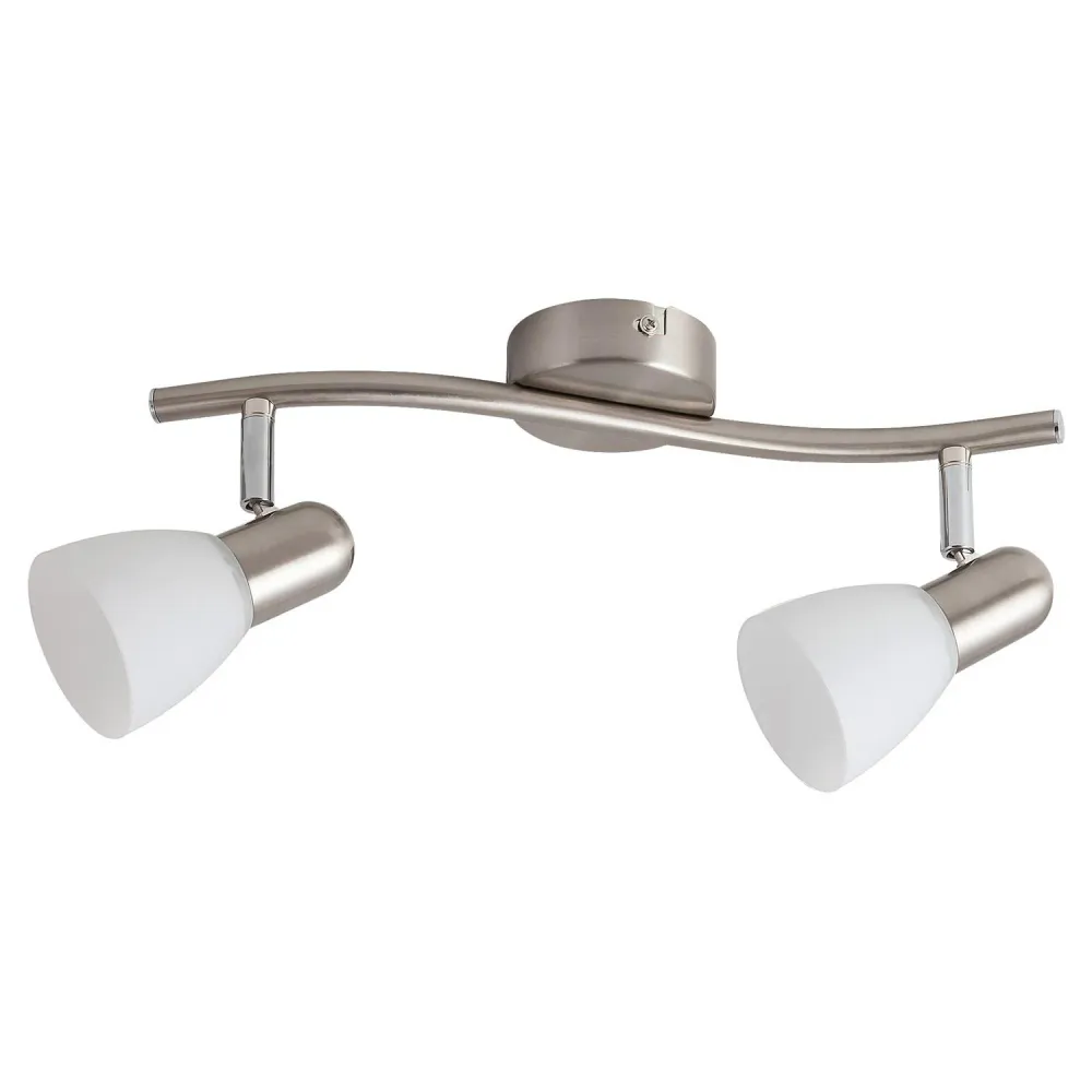 Intramontabile Double Ceiling Lamp Adjustable Direction IP20 2x 40W 2x E14 Sturdy Glass Steel