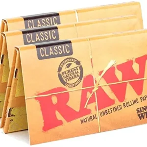 RAW Classic Double Unico Wide Rolling Papers (100 sheets per pack)