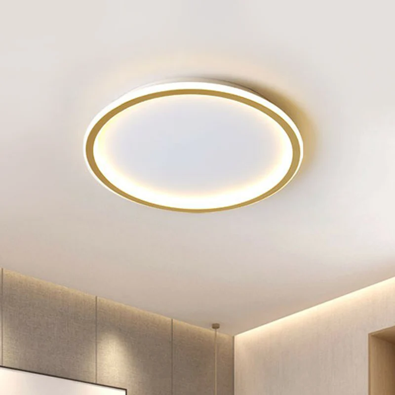 Forno da Incasso con Microonde Semplicità Plafoniera da incasso cerchio ultrasottile alluminio Soggiorno Illuminazione LED...