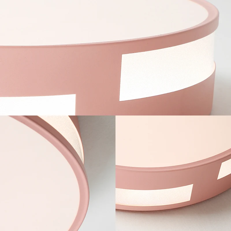 Forno da Incasso Doppio Plafoniera da incasso rotonda Lampada da incasso LED moderna con paralume acrilico nordico blu/ver...