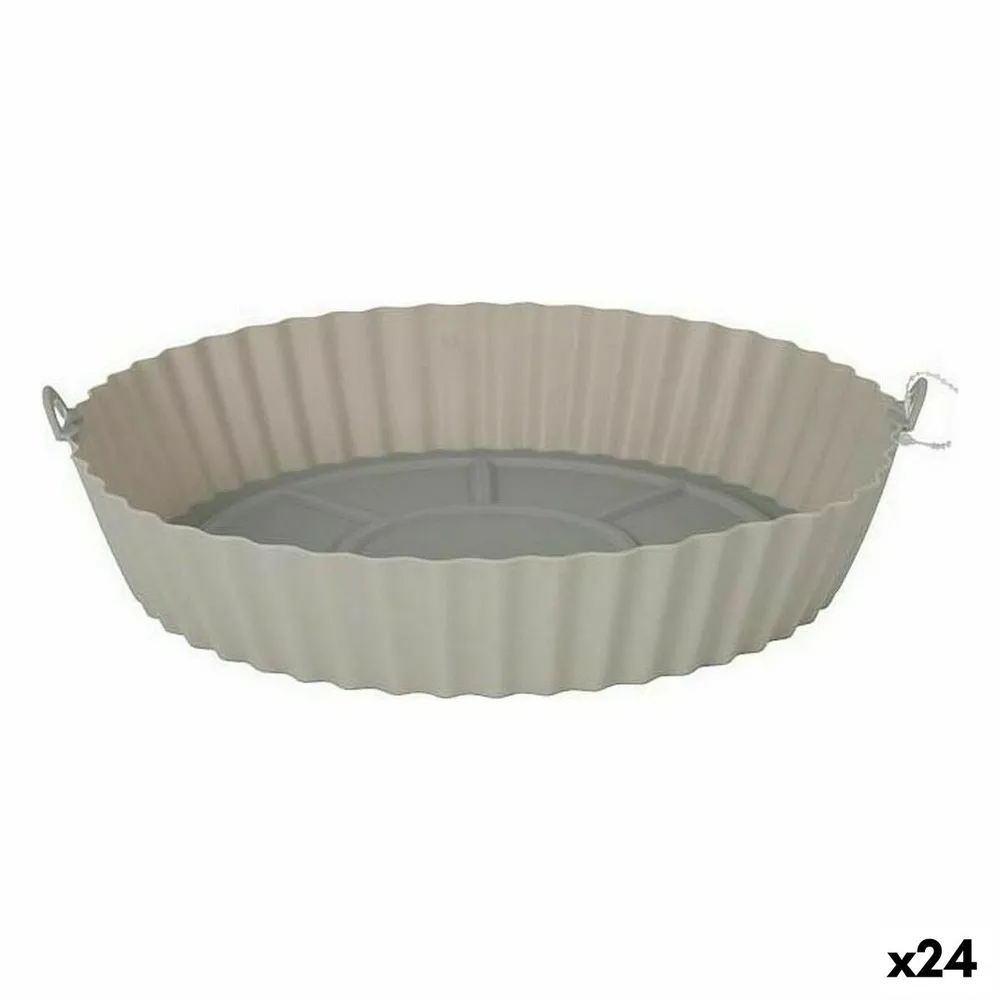 Cestino per Friggitrice ad Aria Quttin AIR FRYER Siliconico 22 x 22 x 5 cm (24 Unità)
