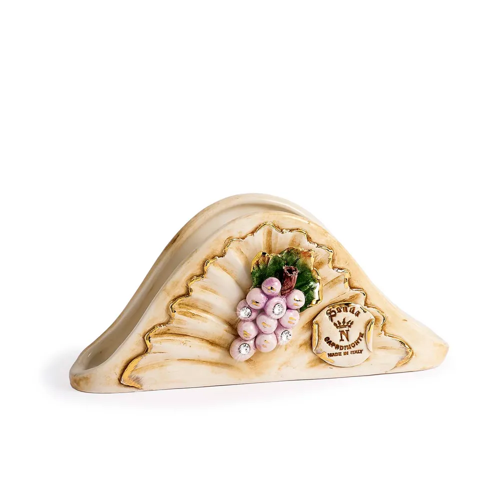 Porta Salviette Capodimonte con Frutta