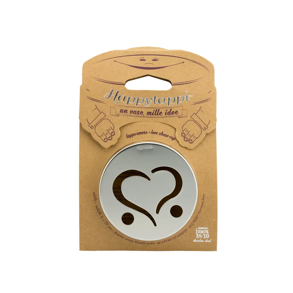 Tappo Per Barattoli Con Cuore 70mm