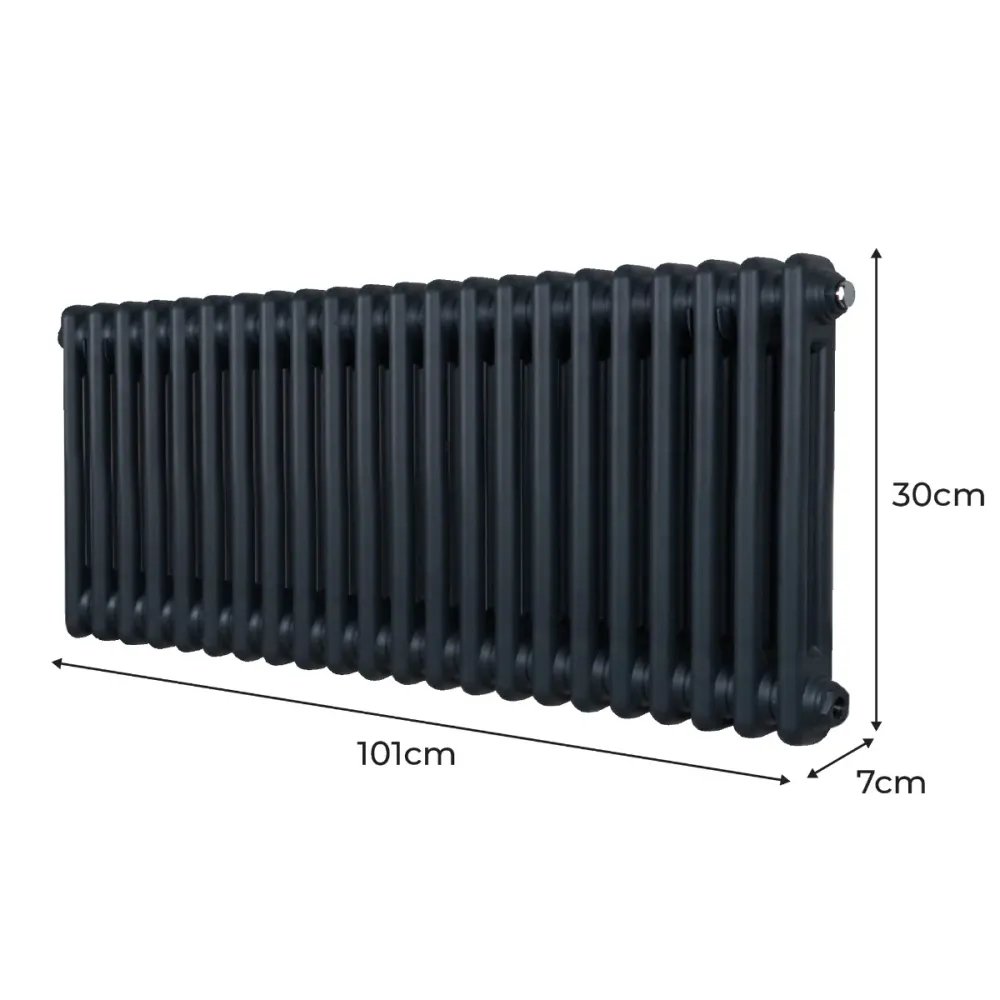 Radiatore Termosifone 2 colonne - 300 x 1012mm - Grigio Antracite