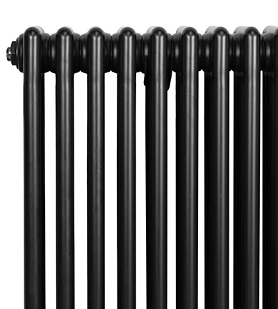 Radiatore Tradizionale 4 Colonne & Valvole – 300 x 1370 mm – Nero