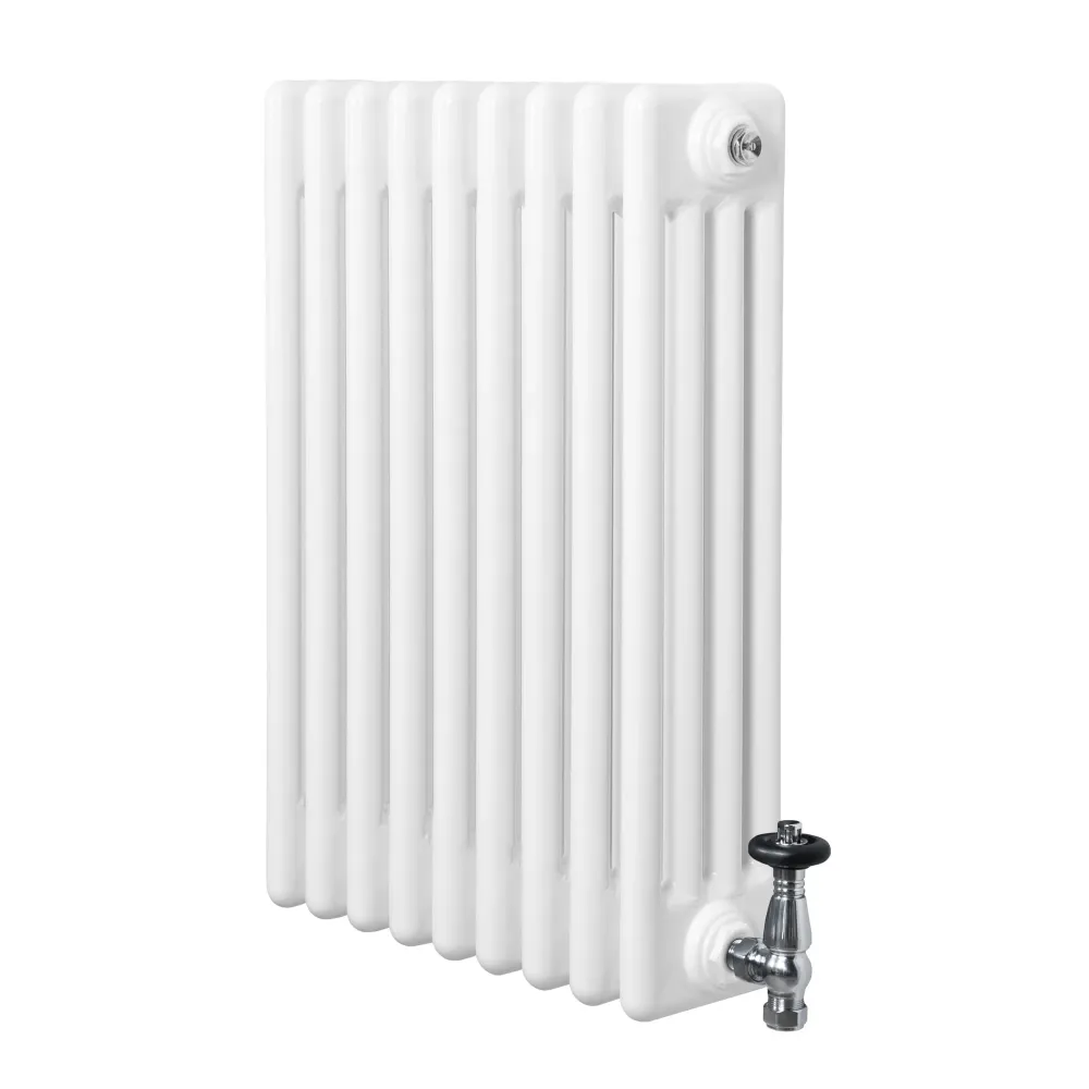 Radiatore Tradizionale 4 Colonne & Valvole – 600 x 425 mm – Bianco
