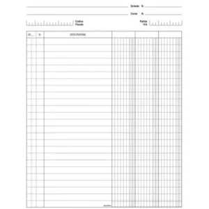 Schede cartoncino 3 colonne - 24 x 17 cm verticale - Edipro - conf. 100 pezzi