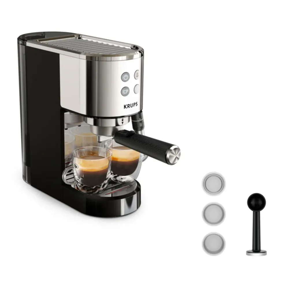 Caffettiera Express Leva Krups XP440C 1350 W Acciaio