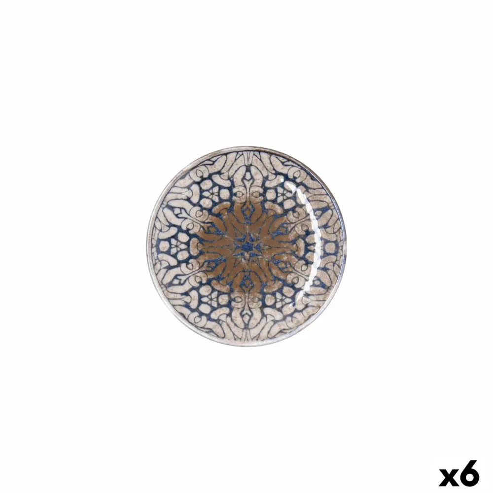 Piatto Bidasoa Deneb Hydrozero Marrone Ceramica Ø 15 cm Pane (6 Unità) Design Compatto