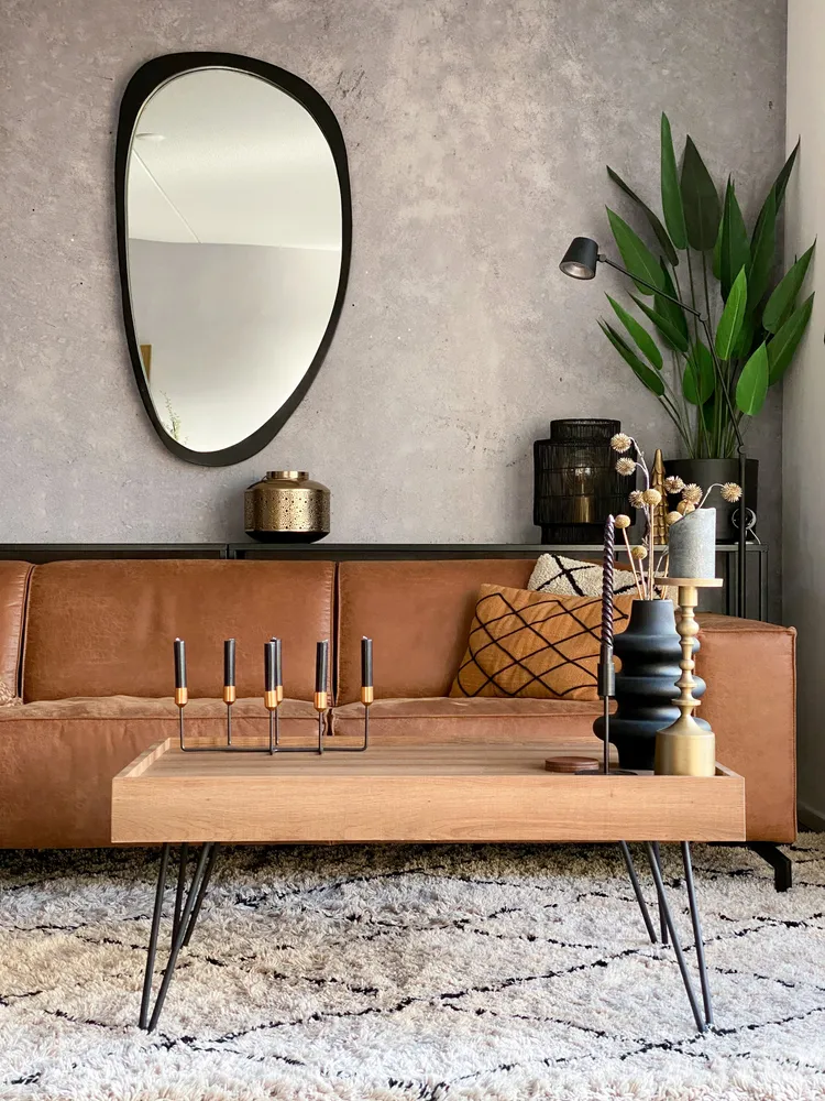Tavolino da caffè legno marrone 120 x 60 cm WELTON