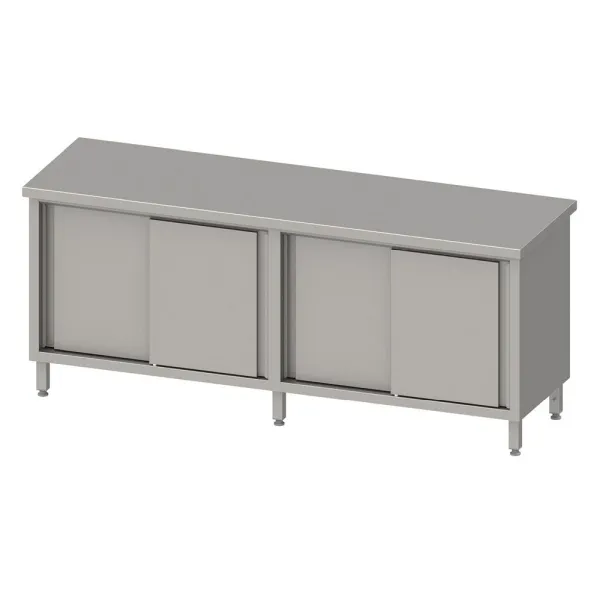 Armadio passante Stalgast con ante scorrevoli 2000x600x850mm senza alzatina saldato VAS20611