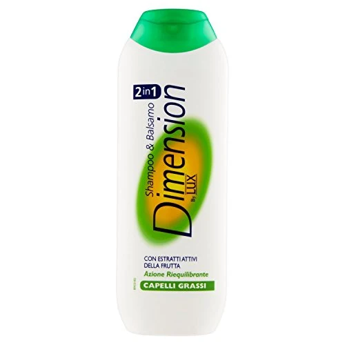 Dimension Lux - Shampoo e Balsamo, Con Estratti Attivi Della Fruta, Azione Riequilibrante Capelli Grassi - 250 ml