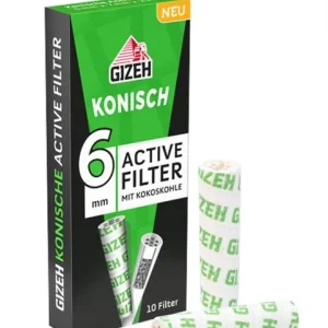 FILTRI AI CARBONI ATTIVI GIZEH CONIC , SLIM ø6/7mm - Q.TÀ 10