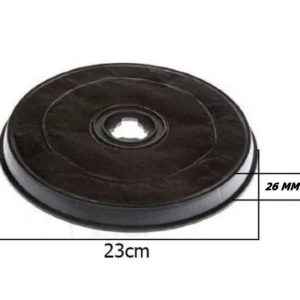 FILTRO AI CARBONI ATTIVI PER CAPPA FABER Con Farfalla H 2.6 Cm Ø 23.2 F 38
