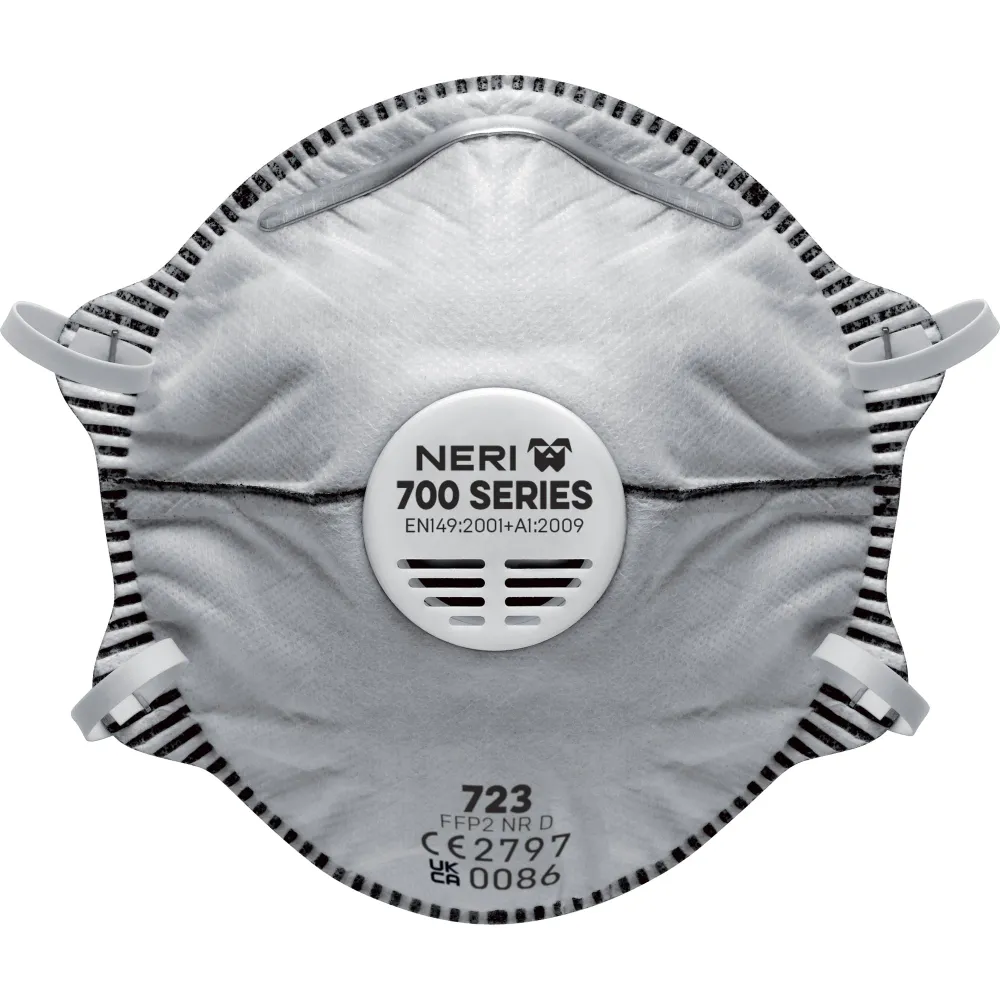 Mascherina 723 NEWTEC Tessuto Non Tessuto con Carboni Attivi Neri Safety