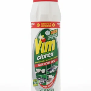 Vim Clorex Polvere 750g Pulitore Universale Sgrassante e Sbiancante con Microgranuli Attivi