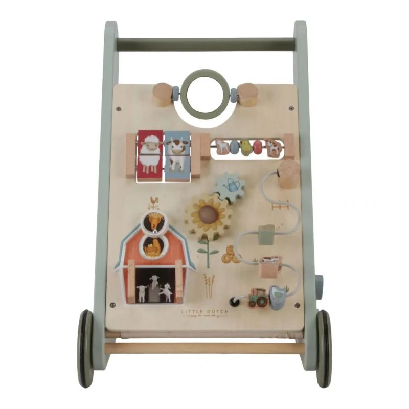 Carretto Primi Passi con Attività legno FSC - Little Farm