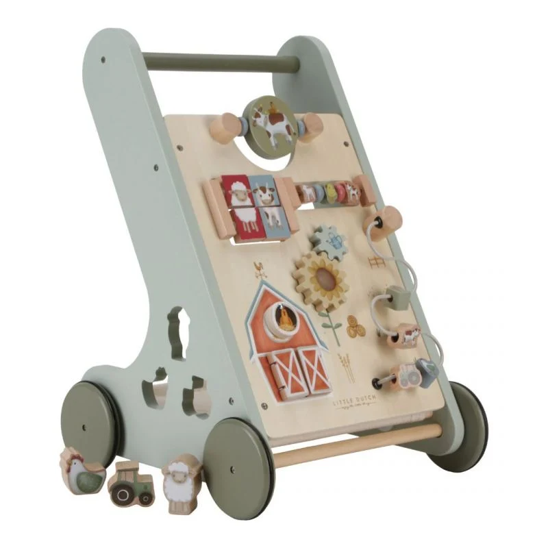 Carretto Primi Passi con Attività legno FSC - Little Farm