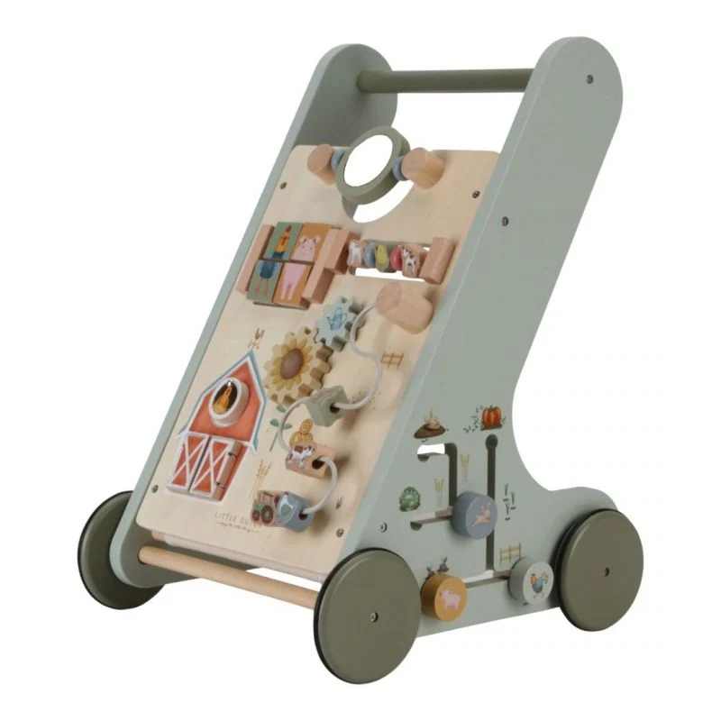 Carretto Primi Passi con Attività legno FSC - Little Farm