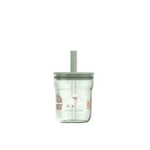 Little Dutch - Bicchiere con cannuccia 250 ml - Verde