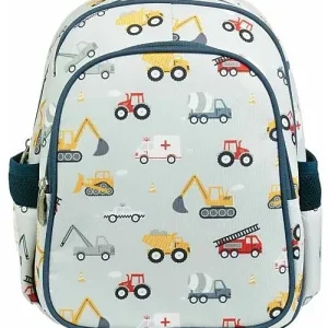 Zainetto Grande con Tasca Termica - Veicoli - 27x32x19 cm - Mantiene c Little Lovely Company