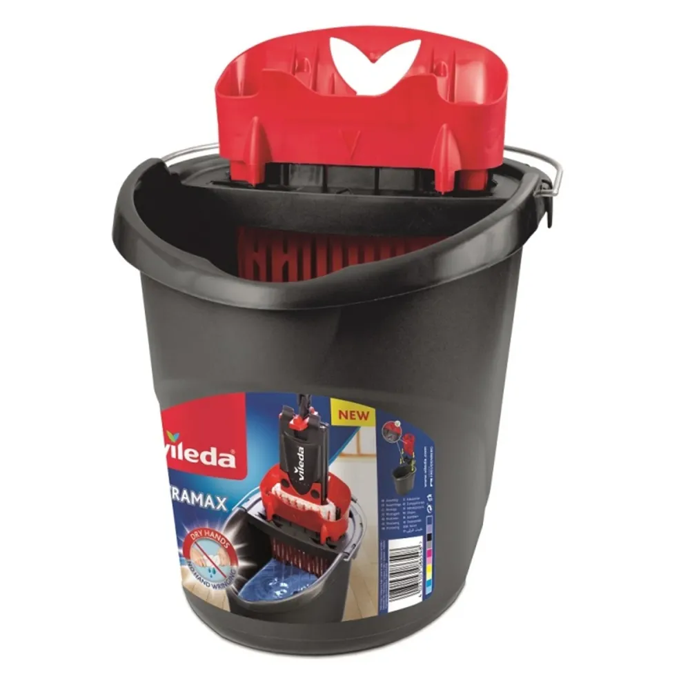 Vileda 157870 Vileda Ultramax Mop Bucket Squeezer Wringing Unico 13L con Spegnimento Automatico