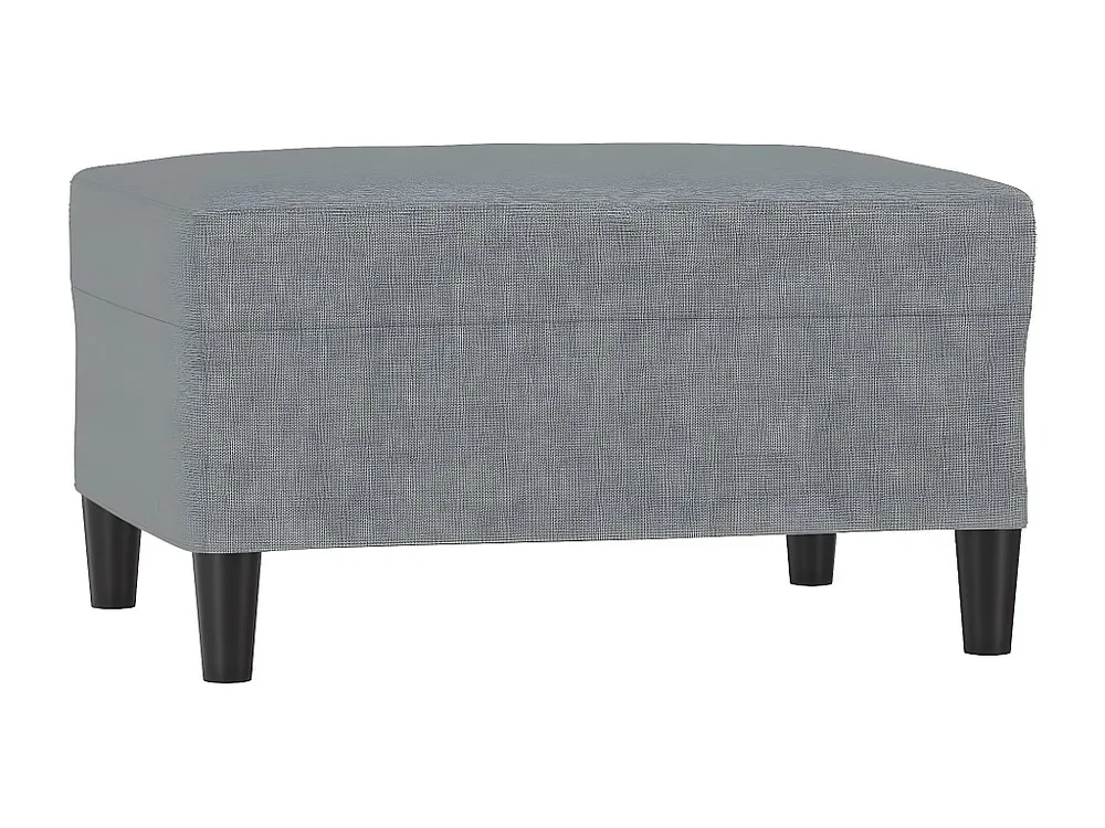 Poggiapiedi Grigio Trasparente 70x55x41 cm Tessuto