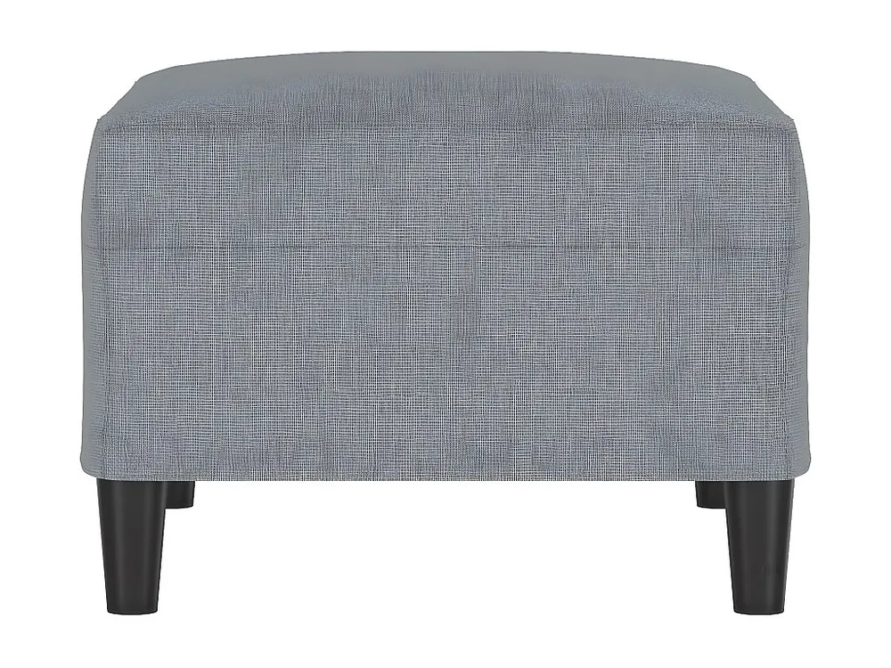 Poggiapiedi Grigio Trasparente 70x55x41 cm Tessuto