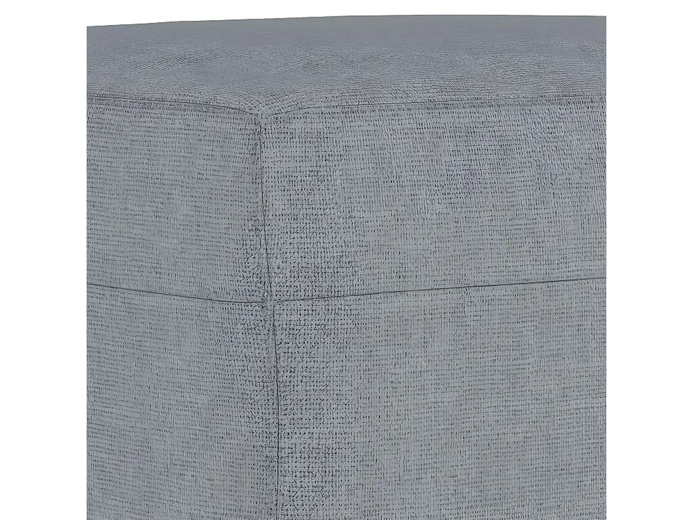 Poggiapiedi Grigio Trasparente 70x55x41 cm Tessuto