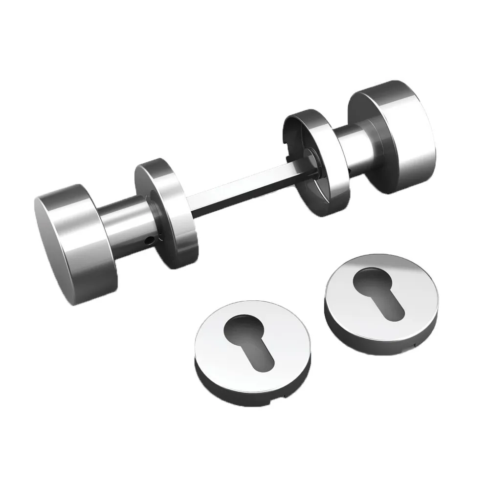 Doppio Pomolo Piano con Quadro e Bocchette Acciaio Inox Tropex