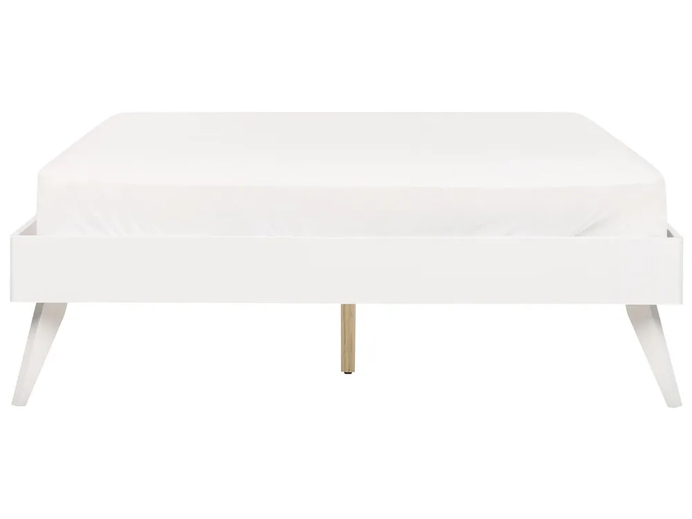 EU Double Size Bed White BERRIC