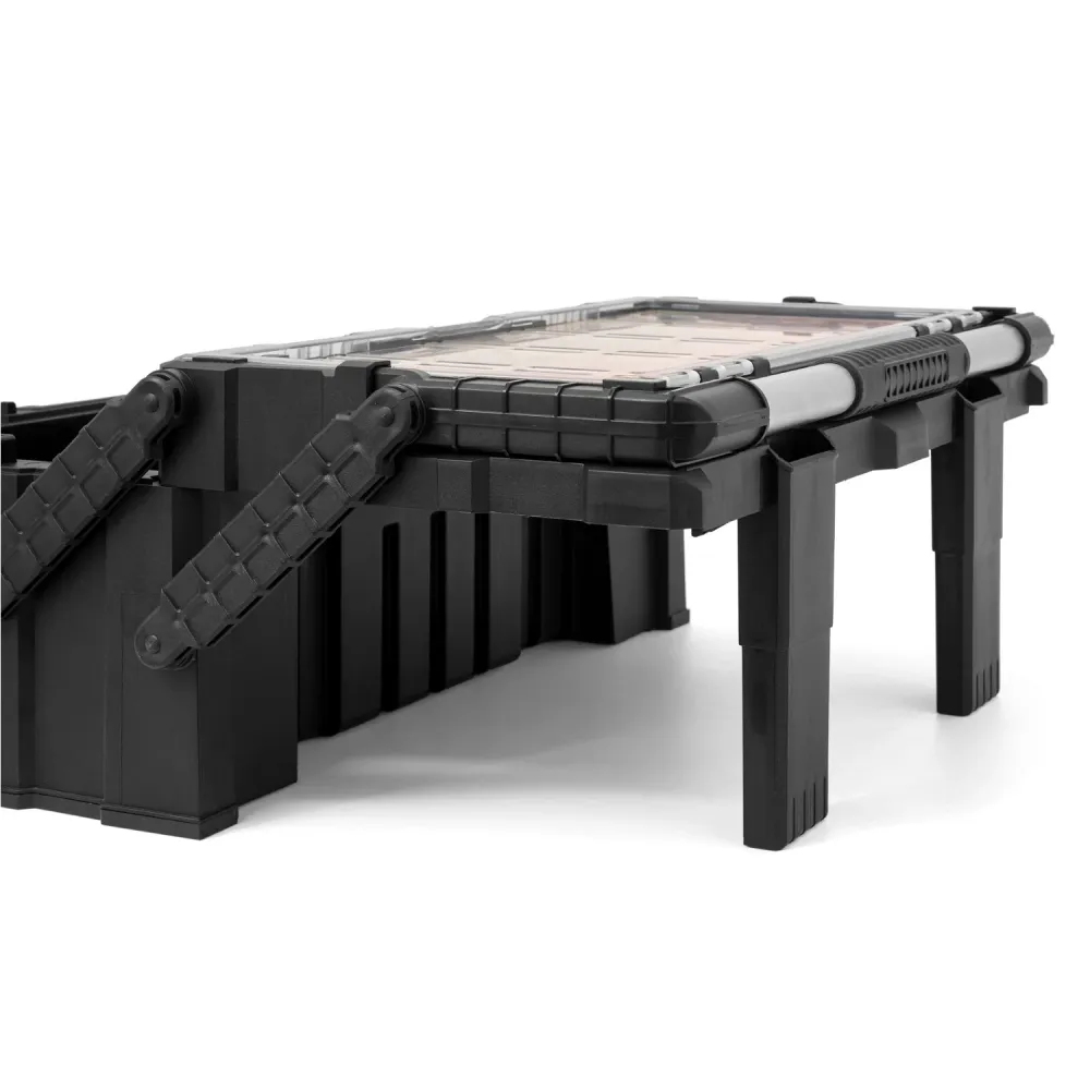 Keter Cantilever Pro 237785 Tool Box 22" Black Handle Clamps Resistente 2-Level Hand Tools Accessories Professional