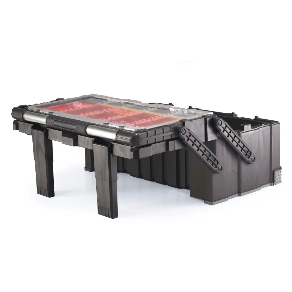 Keter Cantilever Pro 237785 Tool Box 22" Black Handle Clamps Resistente 2-Level Hand Tools Accessories Professional