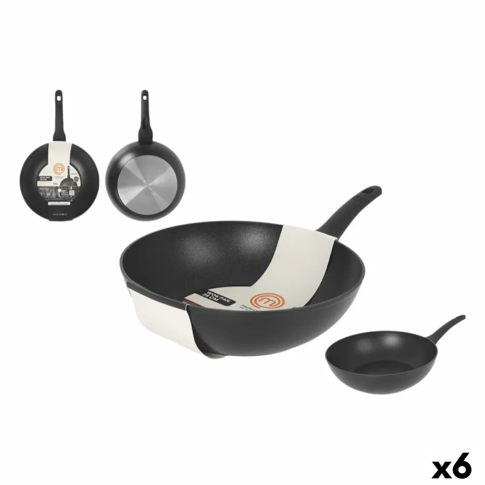 Padella Wok MasterChef 28 cm (6 Unità)