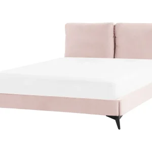 Velvet EU Double Size Bed Pink MELLE