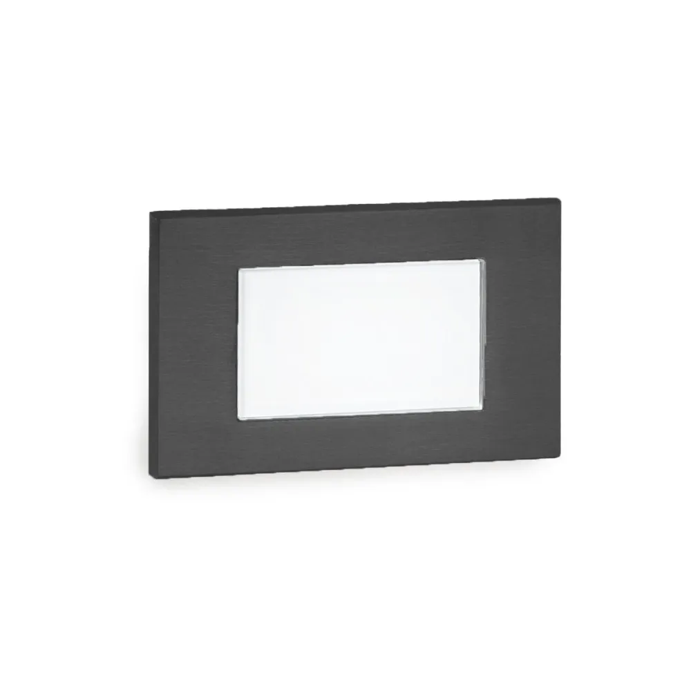 WAC Lighting - 4071-27BK - 9-15V Step And Wall Light - Rectangle 2700K Nero puro