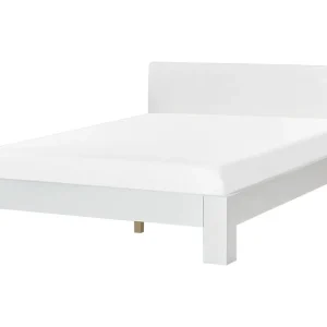 Wooden EU Double Size Bed White ROYAN