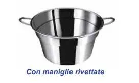 Caldaino cm 24 con maniglie rivettate Omra