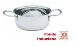 Casseruola semifonda 2 manici cm 24 modello lady Omra