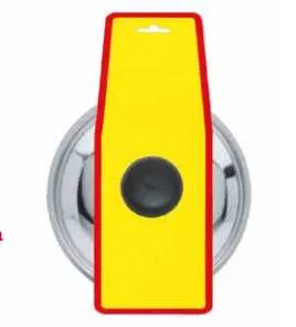 Coperchio cm 14 con pomolo. g1/g2 con fascia modello daisy plastic Omra