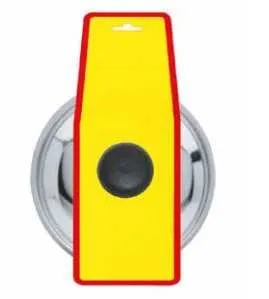 Coperchio cm 28 con pomolo. g1/g2 con fascia modello daisy plastic Omra