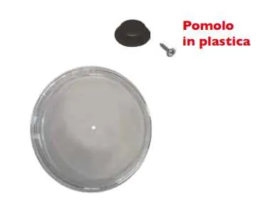 Coperchio vetro pesante cm 26 da montare modello isabel plastic Omra