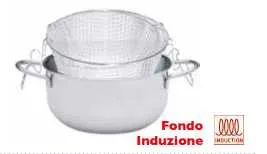 Friggitrice inox cm 24 modello lady Omra