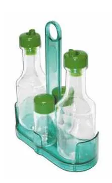 Oliera 4 pezzi modello eco col. azzurro pieno Omra