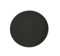 Vassoio bar rotondo antiscivolo antigraffio cm 35.5 abs nero Omra