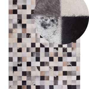 Cowhide Area Rug 160 x 230 cm Brown RIZE