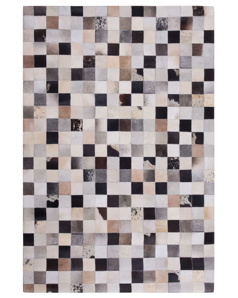 Cowhide Area Rug 160 x 230 cm Brown RIZE