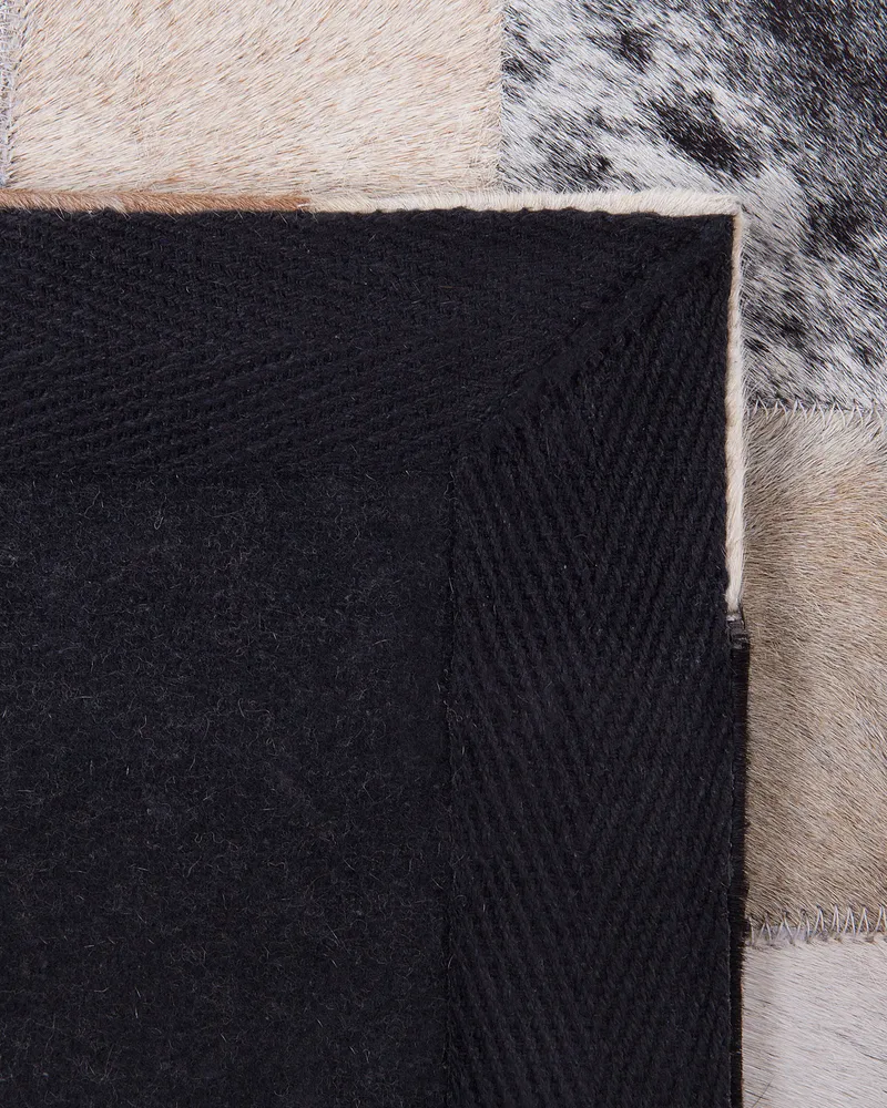 Cowhide Area Rug 160 x 230 cm Brown RIZE